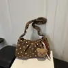 Fresco y Lindo Estampado de Lunares 2026 Nueva Moda Plisado Sencillo Temperamento Moderno Versátil Bolso de Hombro Único