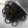 Anillos para el pelo de 4 cm de grosor, 50 unidades, alta elasticidad, sin costuras, para mujeres, cuerda para coleta, accesorios para el pelo