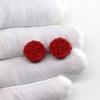 Una variedad de cuentas de nube de cinabrio de arena roja, joyería de estilo étnico para hacer tú mismo, pulsera, collar, llavero, accesorios de nube de cinabrio auspiciosos