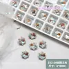 Popular online popular arte de unha diamante floco de neve de alta qualidade diamante com base pontiaguda diamante de formato especial tridimensional versátil cristal brilhante acessórios para unha de luxo leve