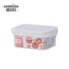 Caja de almacenamiento para refrigerador de casa, caja de plástico de gran capacidad para mantener la frescura, caja sellada rectangular, caja de almacenamiento para albóndigas de comida de cocina