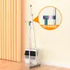 Miaojia Di Juego de Escoba y Recogedor Nuevo Material Engrosado y Ampliado para Baño, Escoba de Barrido con Cerdas Suaves Mágicas