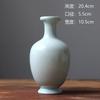 Jarrón de Cerámica de Alta Temperatura de Jingdezhen Chinoiserie Sentido Retro Muebles para el Hogar Imitación Dinastía Song Verde Blanco Tapete para Té Estilo Nacional Recipiente para Flores