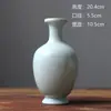 Jingdezhen Jarrón de Cerámica de Alta Temperatura Retro Chino Decoración para el Hogar Imitación Songqing y Estera de Té Blanco de Alta Gama Estilo Nacional Recipiente para Flores