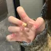 Parches de Manicura Hechos a Mano para Otoño e Invierno, Uñas Postizas, Uñas Largas, Blanqueamiento 10 Piezas de Uñas Portátiles Ojo de Gato de Cristal, Gama Alta