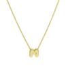 Popular Latón Dorado 18K Brillante Globo Burbuja DIY 26 Colgante Collar Inglés