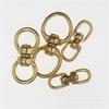 Anillo de Ocho de Latón Sólido en Stock, Anillo de Ocho de Cobre Puro Giratorio 360 Grados Hebilla para Correa de Mascota Anillo Giratorio Universal