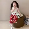 Traje de Verano para Niñas 2025 Nuevo Estilo Único, Hermoso, Súper Atractivo, Moderno, Conjunto Estilo Coreano para Niños y Niñas