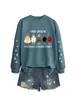 Sudadera Redonda de Manga Larga Divertida y Original de Otoño e Invierno de Amazon con Estampado de Pollo Iraisechickens en el Brazo