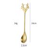 Elk Spoon 304 Aço Inoxidável Colher de Café Cross-border Presente de Natal Creative Mixing Spoon Sobremesa Colher de Sorvete