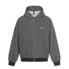 Roupas Masculinas Beijie 2026 Primavera Novo Design Cardigã com Capuz Moletom Masculino Bordado Roupa de Casal Jaqueta Listrada
