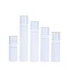 Fabricantes directos personalizados emulsión spray PET botella de muestra pequeña 60ml80ml100ml botellas de plástico blanco sólido
