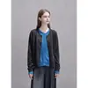Cárdigan Delgado de Punto Falso Dos Piezas con Bloques de Color para Mujer, Conjunto Estilo Coreano de Principios de Otoño, Cárdigan Corto de Punto Estilo Chanel