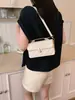 Bolso de mujer transfronterizo, exquisito bolso de hombro con patrón de diamantes, nuevo bolso de mano patchwork de hebilla de bloqueo de alta gama de Henggeng, elegante bolso cruzado