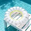 Aro de Natação Transparente com Lantejoulas de Margarida da Moda, Boia Inflável Espessada para Adultos e Crianças, Aro para Brincadeiras Aquáticas na Praia e Piscina