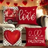 Almohada Transfronteriza de San Valentín Funda de Almohada Nórdica de Amor Decoración para Sofá de Sala de Estar Almohada de Cabecera Almohada Estampada Personalización