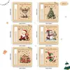 Decoração de Natal Transfronteiriça Carteira de Árvore de Natal Etiqueta Pendurada de Natal Pingente de Decoração para Casa de Natal Pequeno Presente Presente