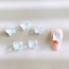 Nuevo K9 cristal blanco Aurora moca taladro de uñas vidrio estallado corazón torcido mariposa grande diy diy accesorios