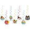 Decoración para fiesta de graduación de jardín de infantes preescolar europeo y americano, banderín de tirar, globo colgante en espiral, venta al por mayor, personalización