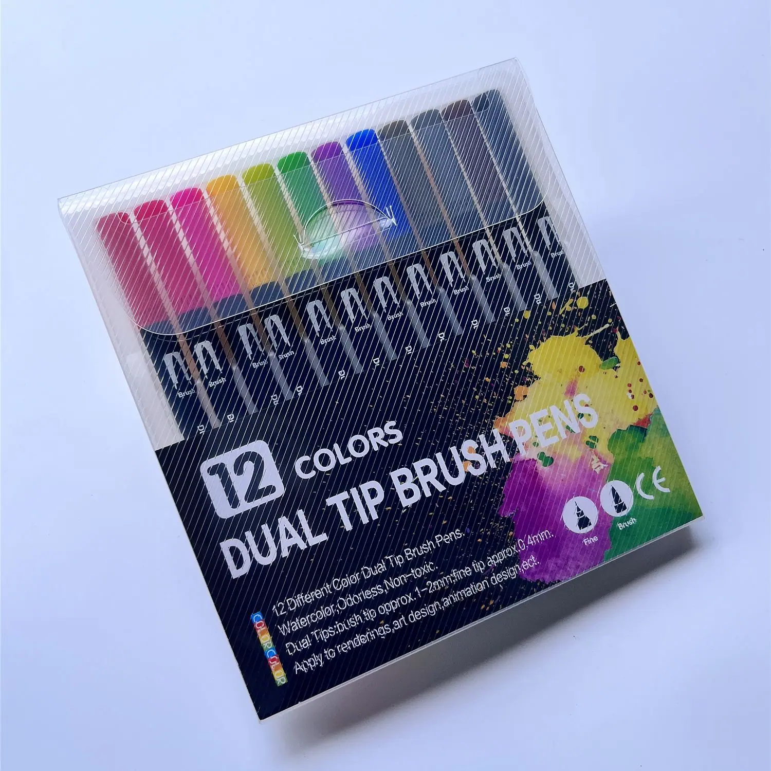 12色黑杆双头