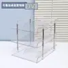 Caja de almacenamiento transparente de escritorio, organizador de archivos de oficina, estante de almacenamiento de libros de escritorio duradero y práctico, venta al por mayor del fabricante