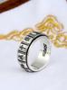 Trece anillos de mahjong Yi de plata esterlina para hombre, personalidad creativa al jugar mahjong, anillo giratorio