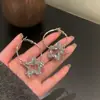 Gotas de Sendero Estrellado~Aretes Redondos de Estrella de Resina de Aguja Plateada 2026 Nuevos Populares Aretes de Gama Alta Venta al por Mayor