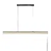 Candelabro de lujo ligero estilo italiano para restaurante de alta gama, luz lineal para mostrador de isla, candelabro de cristal de 6 piezas para mostrador de bar, mesa de comedor, aluminio