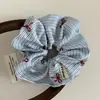 Scrunchie Bordado de Cereja Doce e Fofo, Elástico de Cabelo Elegante e Estiloso para Mulheres