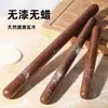 Rolo de madeira maciça de sândalo vermelho, rolo doméstico, rolo de cabeça redonda para massa de pastel, ferramenta de panificação, versátil para vários tipos de massa