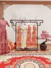 Expositor de Hanfu Estilo Antigo, Suporte de Exibição de Roupas Chinesas Tradicionais, Rack Xiuhe, Roupas Femininas Estilo Vintage, Popular para Transmissões ao Vivo de Influenciadores e Fotografia