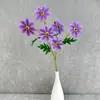 Flores Artificiais com 6 Cabeças para Casamentos de Outono, Salões de Casamento, Arranjos de Flores, Shoppings, Restaurantes, Decoração de Casa, Buquês Artificiais e Montagem de Cenários