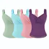 Top de tirantes de malla con volantes, escote en V y estampado de cruces moradas para mujer, Top de Primavera/Verano