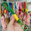 Fornecimento de novo chaveiro de cor contrastante, cordão universal para pulso, cordão de enrolamento duplo, cordão curto para celular