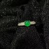 Anillo de calcedonia de hielo bañado en plata 925, sencillo, moderno y versátil, ajustable para mujer.