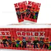 Roblox Mundo Virtual Globo de Bandera Nuevo Inserto para Pastel Mantel Set de Suministros para Decoración de Fiesta