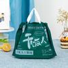 Sacos para Embalagem de Takeaway, Sacolas Tote com Cordão, Sacos Plásticos, Bolsas com Cordão, Sacos para Embalagem de Frutas e Sobremesas, 50 Peças com Impressão