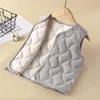 Chaleco cálido para niños para otoño e invierno, forrado de forro polar, para niños y niñas mayores, chaleco acolchado para niños para usar por dentro, ropa infantil engrosada