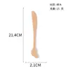 Cuchara de madera Haya estilo japonés hilo de corbata cuchara de madera pequeña Cuchara de loto cuchara para mezclar café cuchara de madera maciza pedir al por mayor