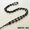 Colgante Tejido Hecho a Mano de Diamante de Imitación de Cristal para Niños Collar de Cuentas de Diamante de Imitación Ajustable Cuerda Dorada para Colgar