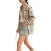 Camisas de Cuadros Nuevas Seleccionadas Cuidadosamente para Primavera y Verano para Mujer, Camisas de Manga Larga Retro Estilo Coreano de Corte Holgado, Tops Casuales Versátiles