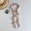 Nuevo Pañuelo Largo de Seda con Lunares Estilo Retro Francés, Cinta, Serpentina de Primavera y Verano, Pañuelo Delgado, Cinta para la Cabeza, Accesorios para Mujer