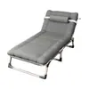 Cama de solteiro dobrável, cama simples para cochilo no escritório, cadeira dobrável reforçada para companhia, cadeira de lazer, cadeira de cochilo para adultos, poltrona reclinável portátil