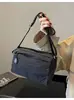 Bolso Minimalista Transfronterizo para Mujer, Gran Capacidad, Bolso de Hombro Estilo Ropa de Trabajo, Bolso Cruzado de Nicho, Bolso Cuadrado Pequeño, Versátil con Múltiples Bolsillos