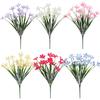 Simulación orquídea de pasto de primavera hojas de eucalipto magnolia narcisos decoración exterior para el hogar joyería artificial floral al por mayor
