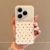 Adecuado para funda de teléfono Huawei Pura90, estilo coreano simple, P80 Pro, moda de alta gama, oso de felpa con puntos de colores para mujer