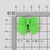Tiktok Más Vendido Flor de Goma Suave Corazón Oso Broche Personalizado Diseño de Nicho Letra Lazo Pin Accesorio