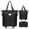 Bolsa de Viagem Expansível de Grande Capacidade, Capa Conveniente, Mala de Rodinha, Viagem de Negócios de Curta Distância, Bolsa de Tecido Oxford para Gestantes