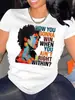 Camiseta casual de manga corta con estampado gráfico para mujer, transfronteriza de Aliexpress