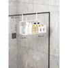 Colgador de Baño Estante de Almacenamiento para Inodoro sin Perforaciones Estante para Almacenar Toallas para Ducha Puerta de Vidrio en stock